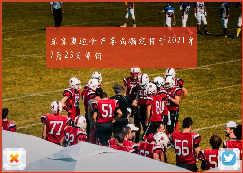 东京奥运会开幕式确定将于2021年7月23日举行
